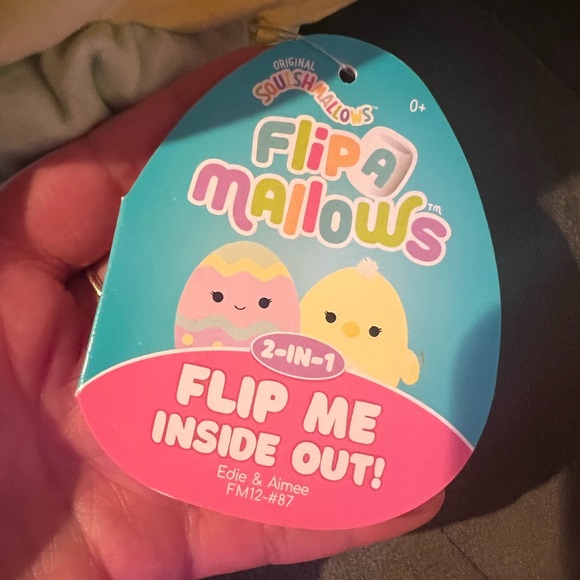 Squishmallows Flip A Mallow Easter Edie & Aimee 12" 2-IN-1 NWT - Picture 2 of 7
